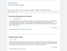 Tablet Screenshot of learnspanishlearnspanish.com